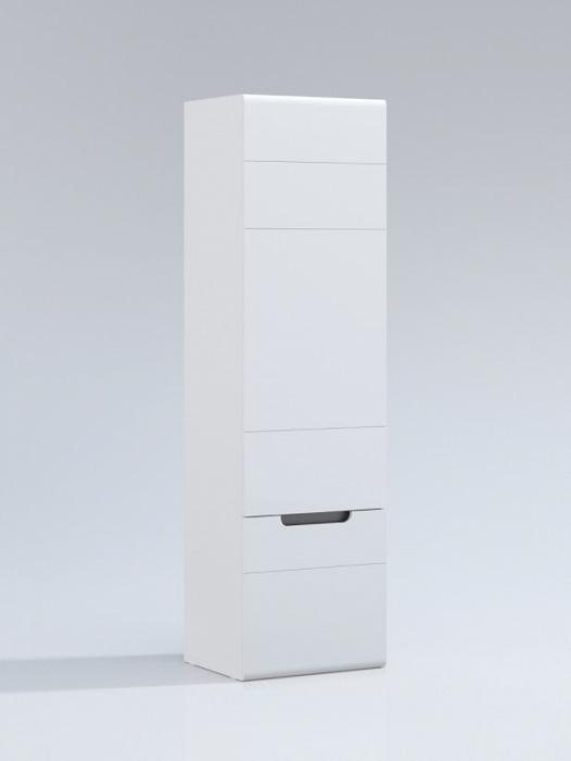 «Парма» Шкаф высокий закрытый правый белый/венге - фото 1